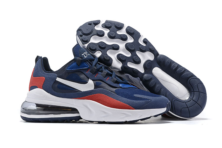 Nike Air Max 270 React Blue Red White Shoes - Click Image to Close